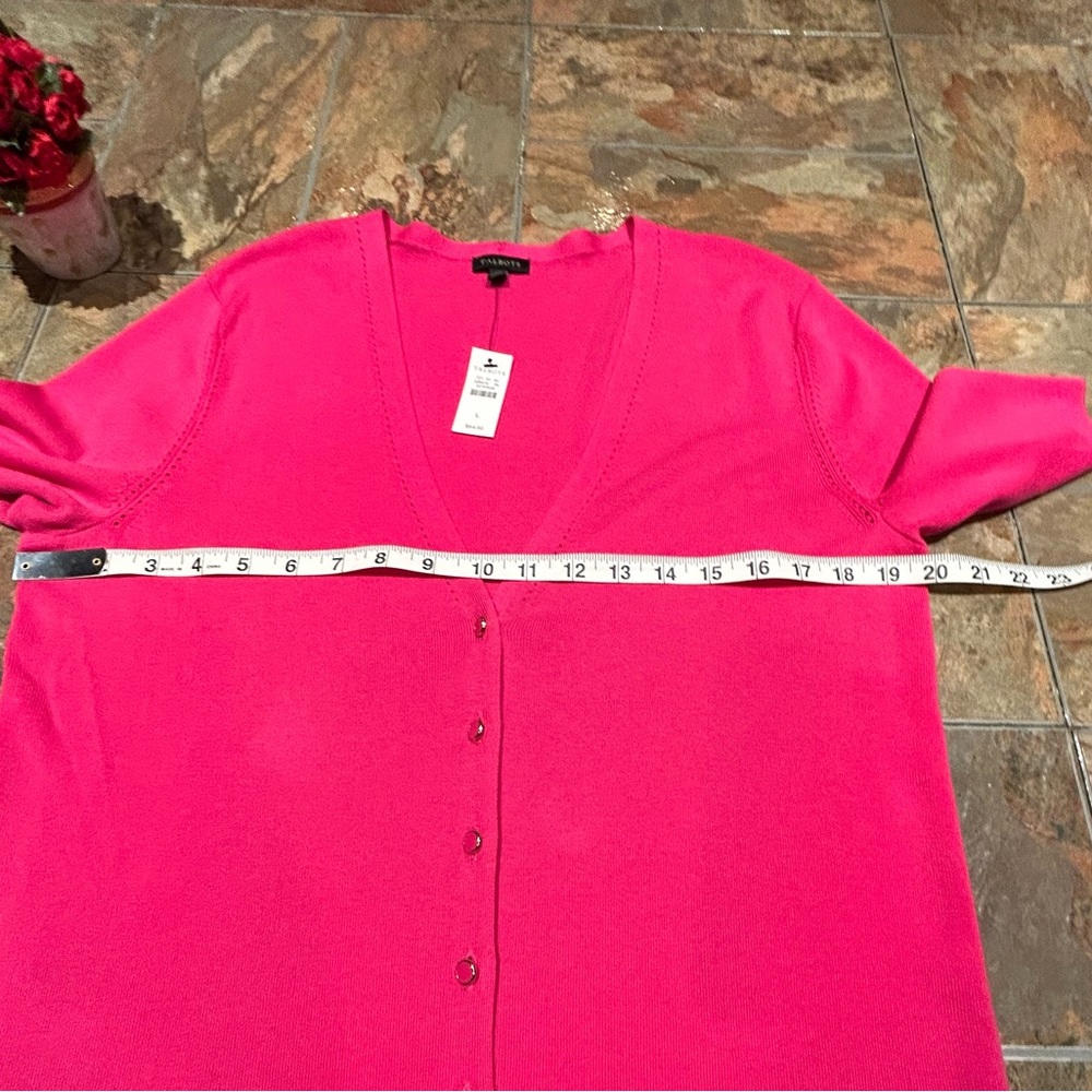 Talbots Pretty in a pink Cardigan - Picture 8 of 11